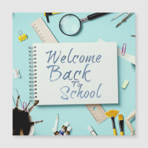 Carte Magnétique Retour à l'école – Style Cahier Créatif