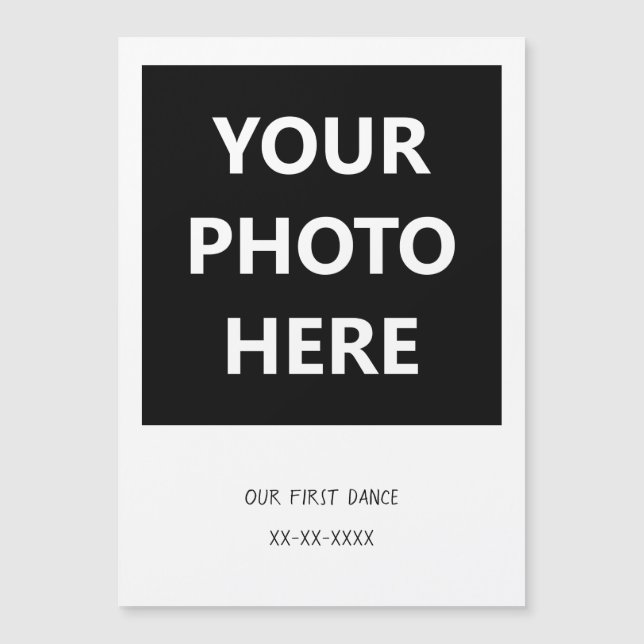 Carte Magnétique Retro Souvenirs Photo Instant Film avec légende Te (Devant)