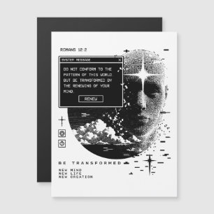 Carte Magnétique Romains 12:2 Renouveler Votre Système de Message M