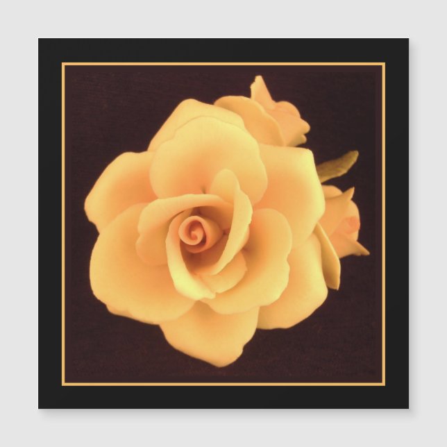 Carte Magnétique Rose jaune, 2004 Photo. (Devant)