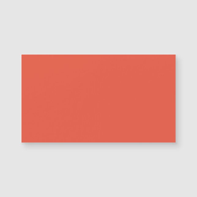 Carte Magnétique Rouge orange #EC553E, cuivre pâle (Devant)