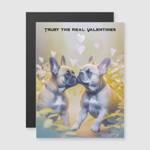 Carte Magnétique Saint-Valentin drôle Amoureux des Bouledogues Fran