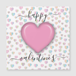 Carte Magnétique Saint-Valentin minimaliste joyeux