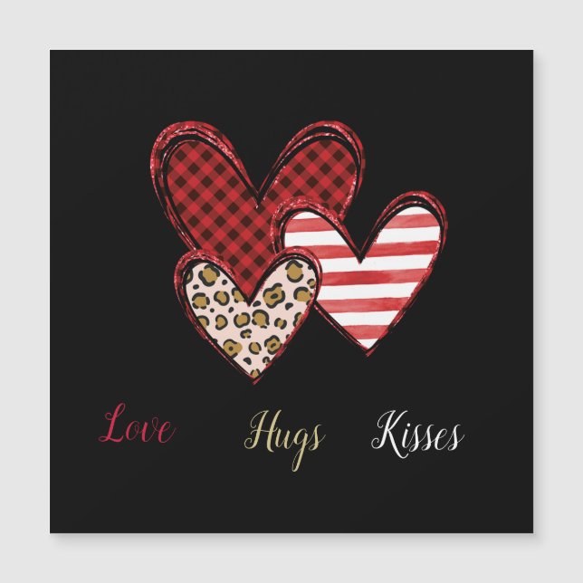 Carte Magnétique Saint-Valentin sauvage  (Devant)