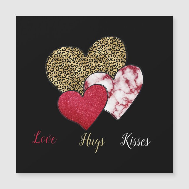 Carte Magnétique Saint-Valentin sauvage (Devant)