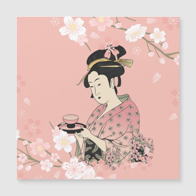 Carte Magnétique Sakura Geisha (Devant)