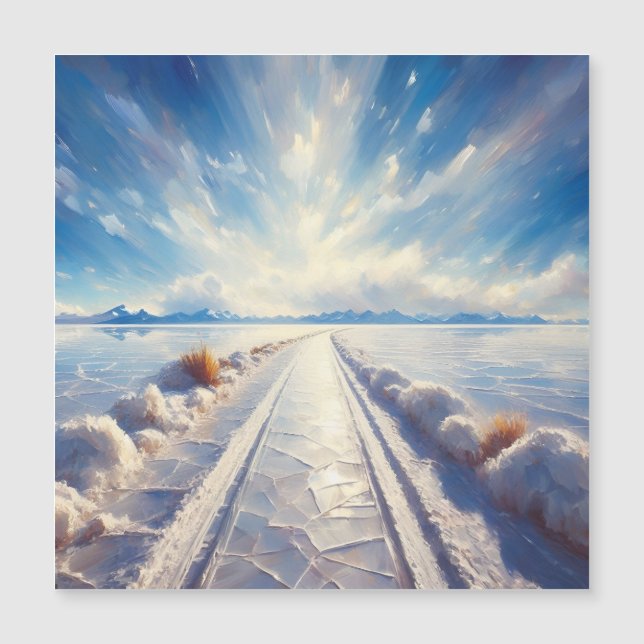 Carte Magnétique Salar de Uyuni, Bolivie (Devant)