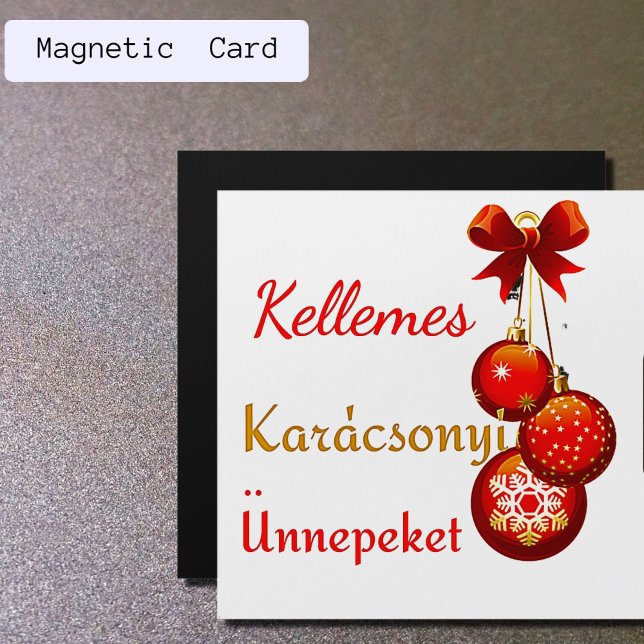 Carte Magnétique Salutations de Noël hongrois (Créateur téléchargé)