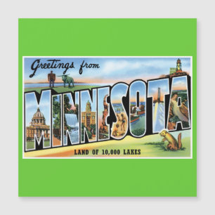 Carte Magnétique Salutations du Minnesota !