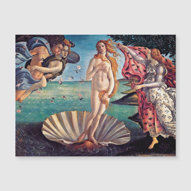 Carte Magnétique Sandro Botticelli - Naissance de Vénus - Beaux-Art (Devant)