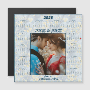 Carte Magnétique Sauver la date Couple Engagé Magnétique