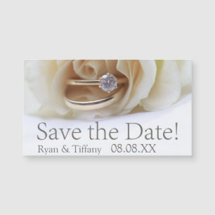 Carte Magnétique Sauvez la bague de fiançailles de date et vous