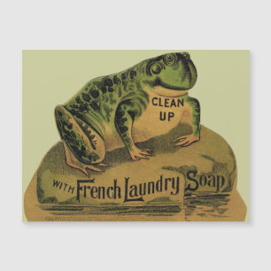Carte Magnétique Savon de blanchisserie Frog French