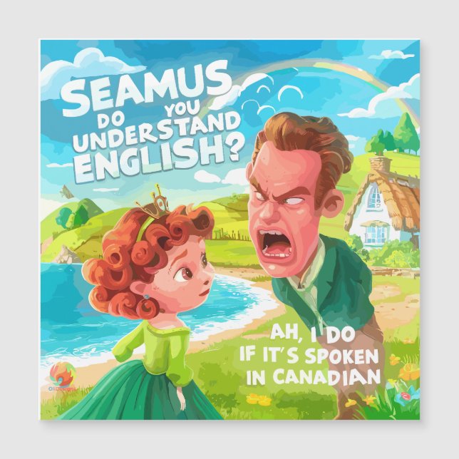 Carte Magnétique Seamus Comprenez-Vous L'Anglais (Devant)