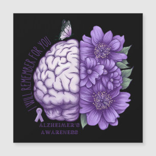Carte Magnétique Sensibilisation à la maladie d'Alzheimer Je me sou