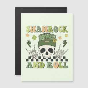 Carte Magnétique Shamrock et rouleau - Clover de squelette