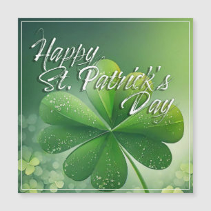 Carte Magnétique Shamrocks verts Bonne St. Patrick's Day (7) c