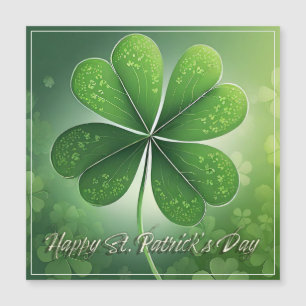Carte Magnétique Shamrocks verts Bonne St. Patrick's Day (8) c
