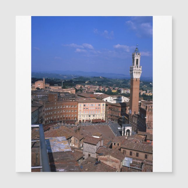 Carte Magnétique Sienne Toscane Italie (Devant)