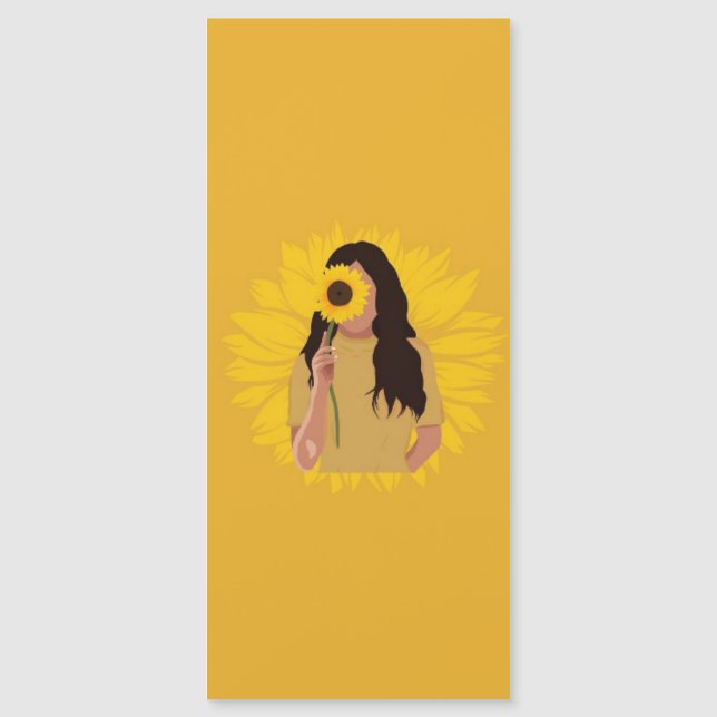 Carte Magnétique Signet tournesol (Devant)