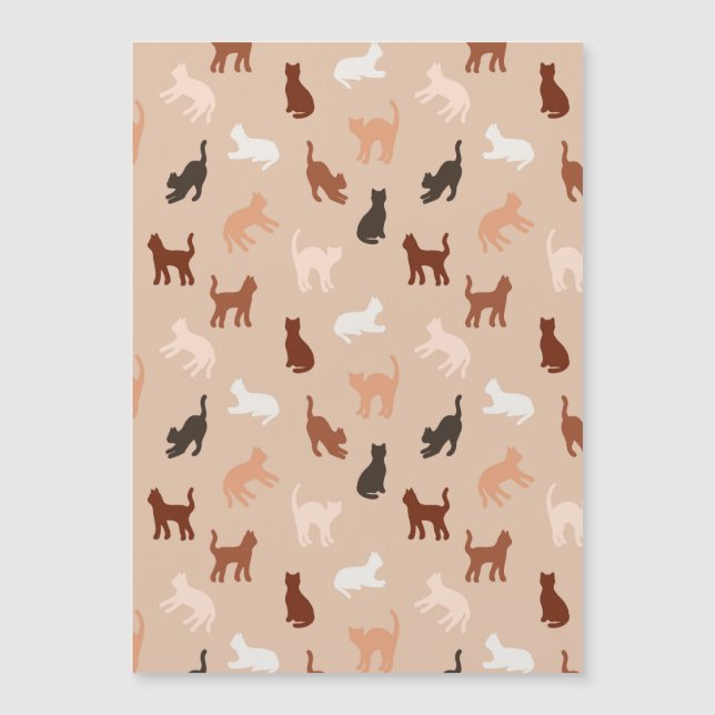 Carte Magnétique Silhouette de chat (Devant)