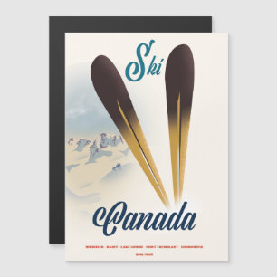 Carte Magnétique Ski Canada