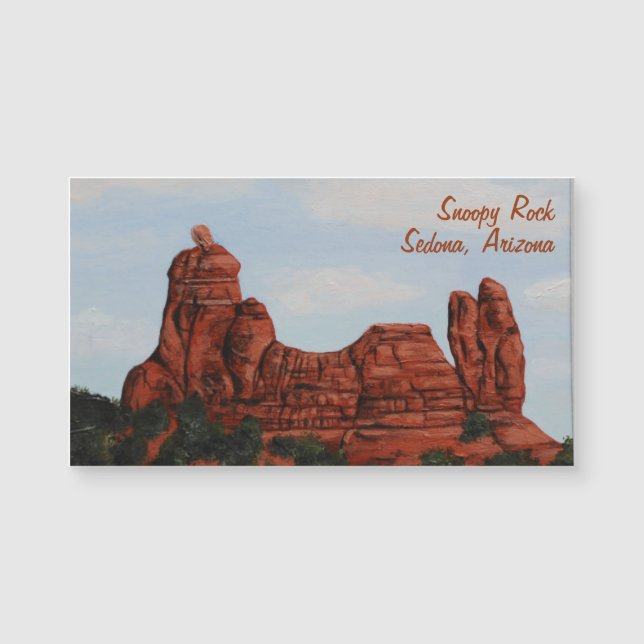 Carte Magnétique Snoopy Rock Sedona Arizona (Devant)