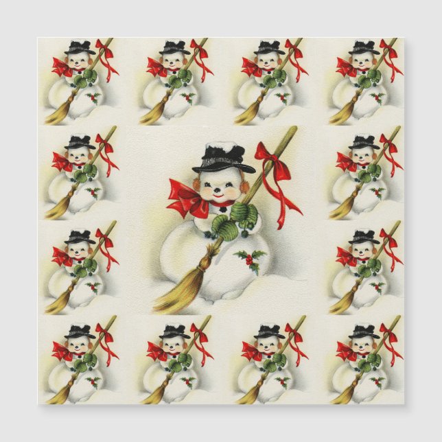 Carte Magnétique Snowman 009 (Devant)