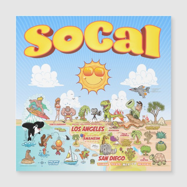 Carte magnétique SoCal (Devant)