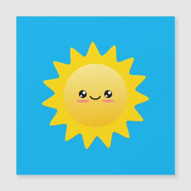 Carte Magnétique Soleil (Devant)