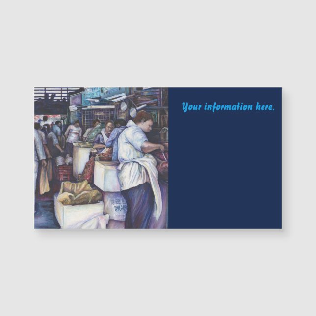 Carte Magnétique Soupe à la tête de poisson, Singapour (Devant)