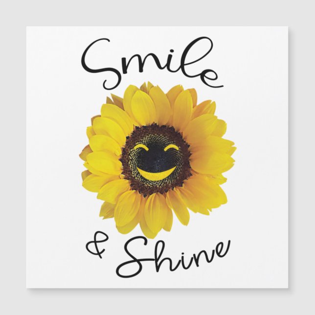 Carte Magnétique Sourire et briller (Devant)