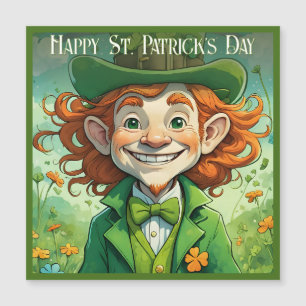 Carte Magnétique Sourires chanceux le jour de la Saint-Patrick