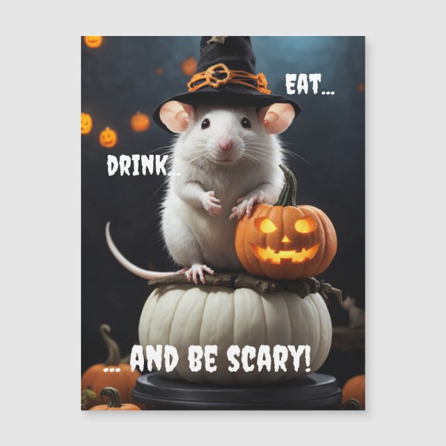 Carte Magnétique Soyez effrayant (Devant)