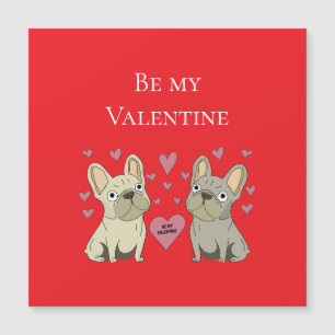 Carte Magnétique Soyez mes Saint-Valentin, chiens