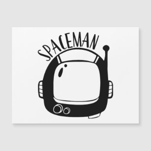 Carte Magnétique Spaceman Vintage