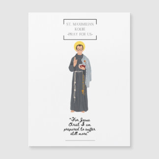 Carte magnétique St. Maximiliam Kolbe