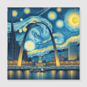 Carte Magnétique Starry Night St. Louis Missouri