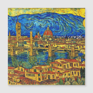 Carte Magnétique Starry Starry Night Florence Italie