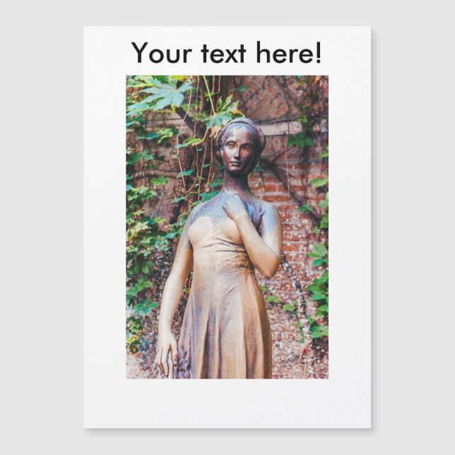 Carte Magnétique Statue de Juliet, Vérone, Italie (Devant)