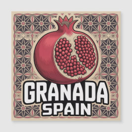 Carte Magnétique Sticker Grenade Espagne grenade