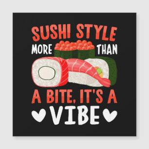 Carte Magnétique Style de sushi plus qu'une bouchée