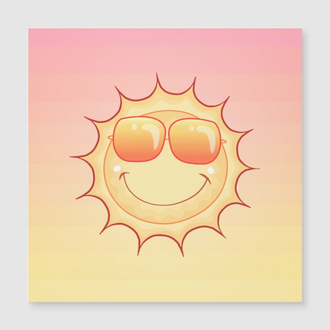 Carte magnétique Sunset (Devant)