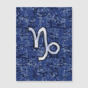 Carte Magnétique Symbole du zodiaque Capricorne Camouflage numériqu