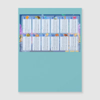 Tableau 1-12 - Tableau bleu de multiplication