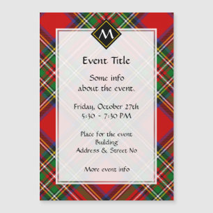 Carte Magnétique Tartan Royal Stewart