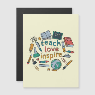 Carte Magnétique Teach Love Inspire
