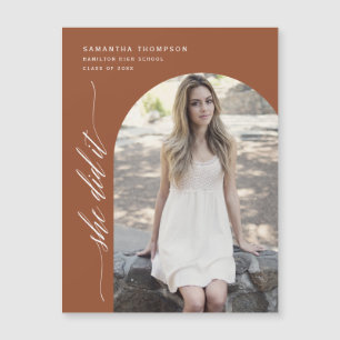 Carte Magnétique Terracotta Elle L'A Fait Arch Photo Graduation Mag