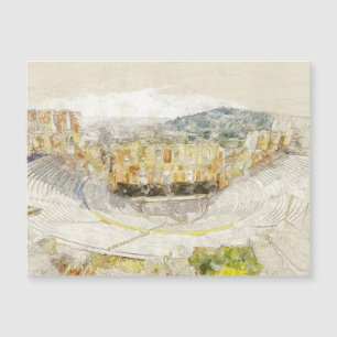 Carte Magnétique Théâtre antique d'Athènes Grèce - Art classique