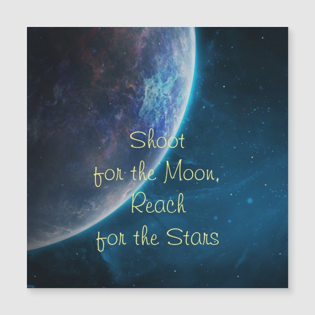 Carte Magnétique Tir pour la lune (Devant)